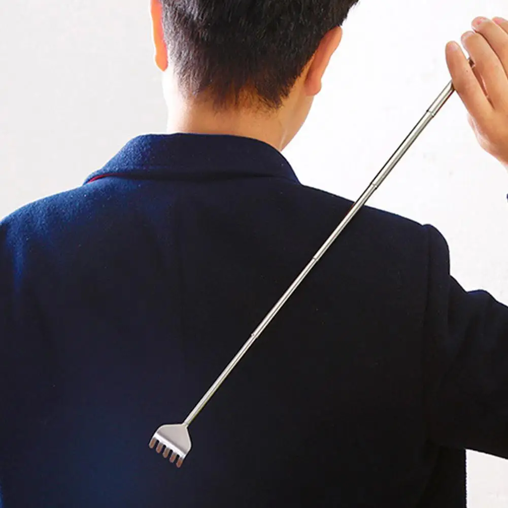 Back Scratchers Steel Claw Back Scraper Telescopic Retractable Back Scratcher Extendible Body Massage Hackle Itch Stick Health Care back scratchers retractable rake tickle tool massage tool body scrubber