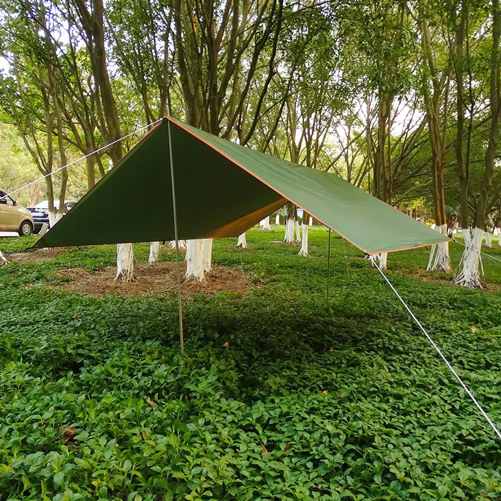 3x5m Awning Waterproof Tarp Tent Shade Ultralight Garden Canopy Sunshade Outdoor Camping Hammock Rain Fly Beach Sun Shelter outdoor awnings
