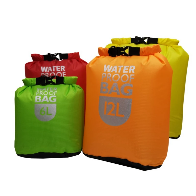 6LL/12L/24L Waterproof Dry Bag for Kayaking Swimming Fishing Rafting Floating waterproof dry bag