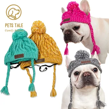 Winter Soft Warm Pet Dog Knitted Hat Colours