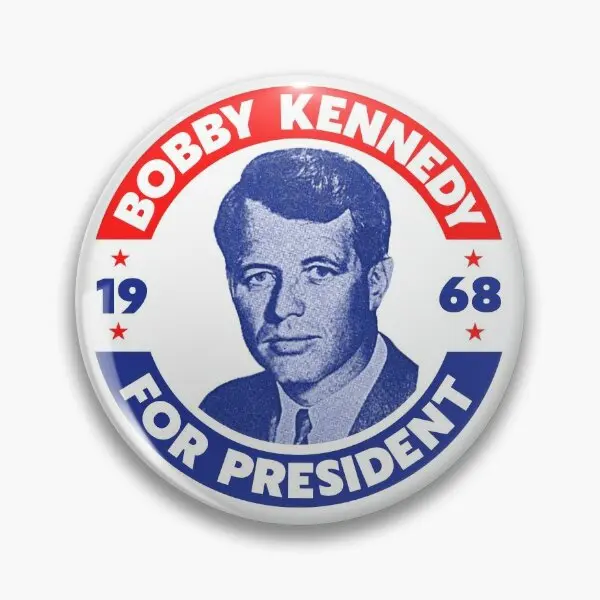 

Robert Kennedy For President Vote Bob Soft Button Pin Brooch Fashion Cute Creative Badge Clothes Metal Collar Decor Cartoon