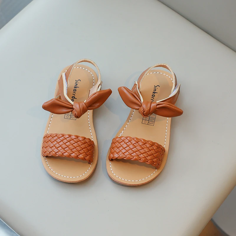 Girls Classic Sandals with Bow Knot for Summer Beach