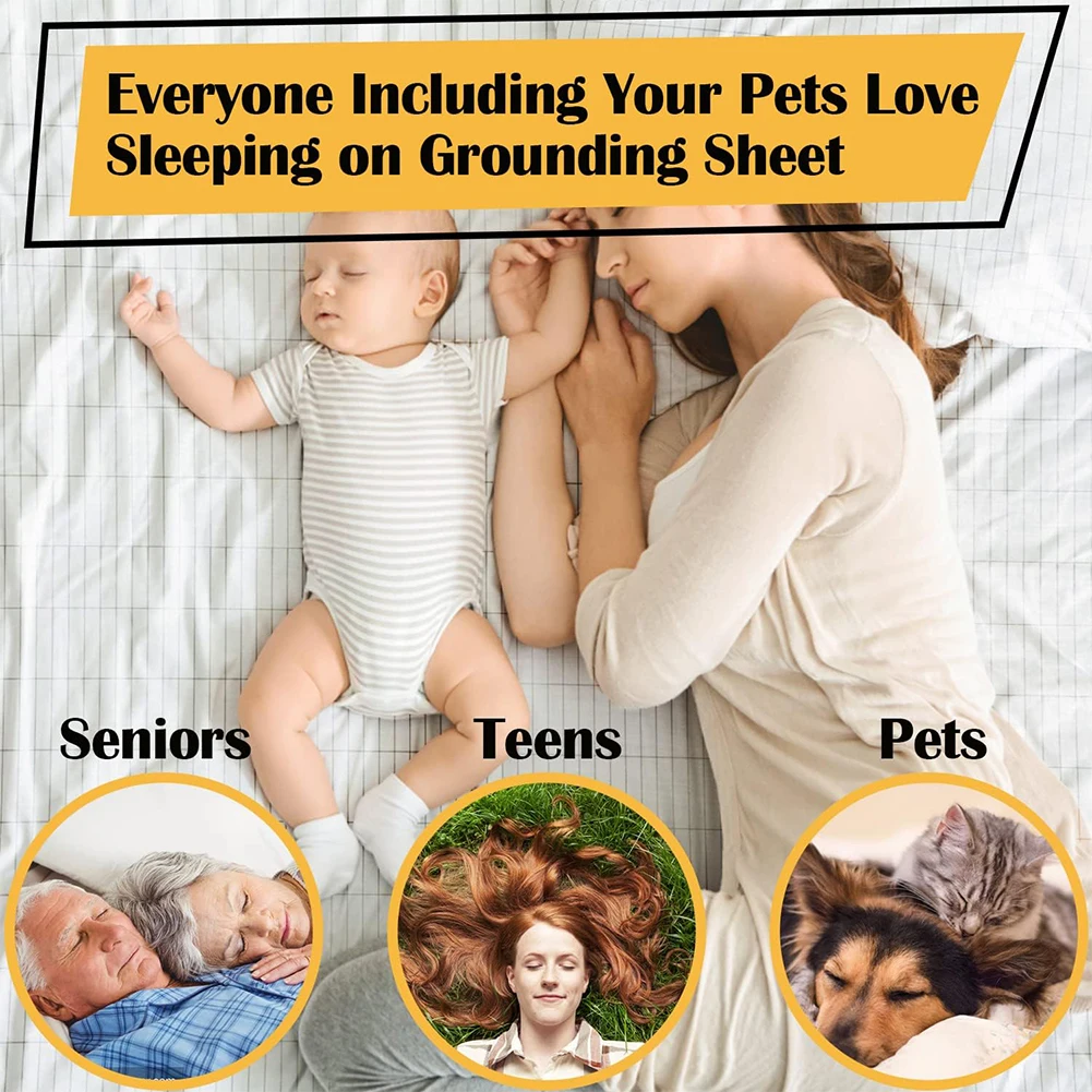 Grounding Sheet 5% Silver Fiber Conductive Organic Grounding Sleep 27x52in Anti-static Organic Mat Radiation Proof