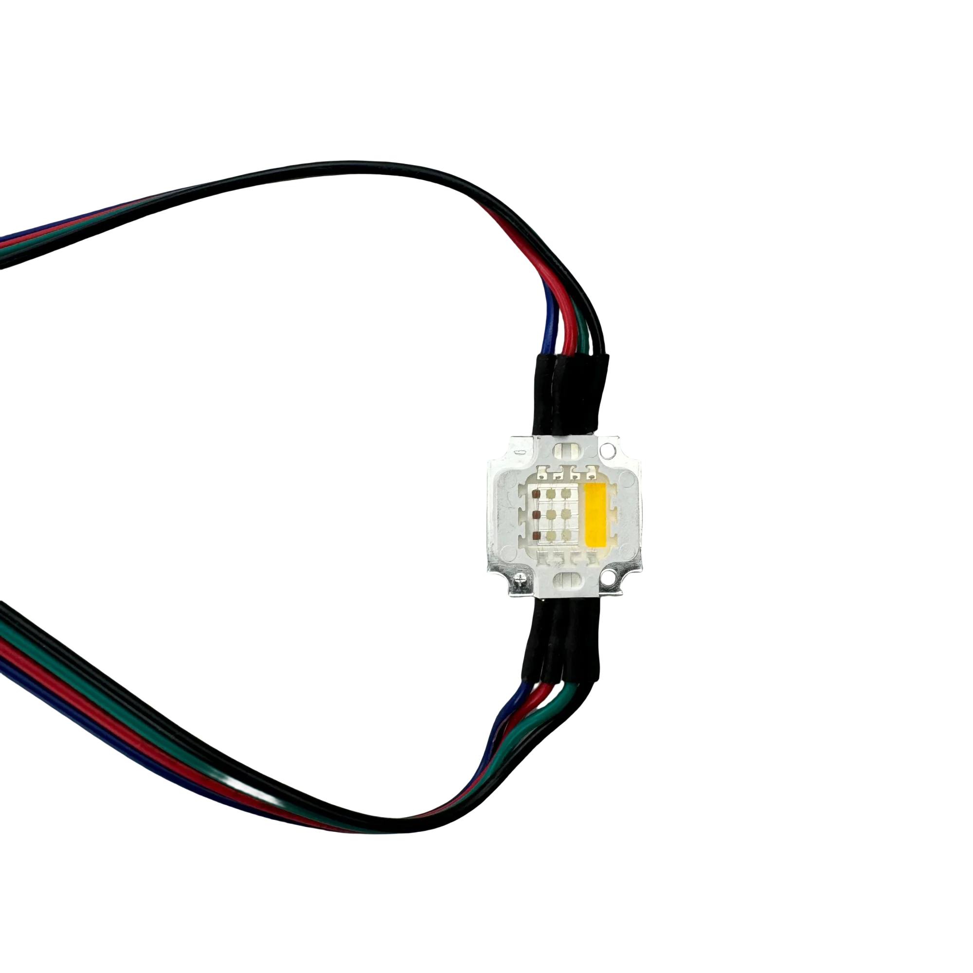 IC 제어 RGBW LED 픽셀 COB 모듈 조명, DC12-24V 입력, 크기, 51mm x 47mm, 12W RGBW(3000K) UCS2904