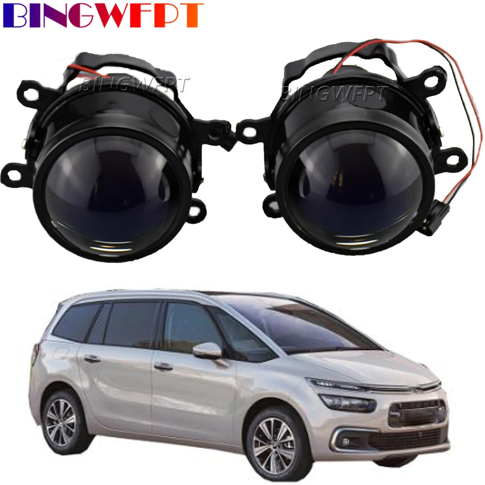 2 Pcs Led Car Front Fog Light Assembly H11 Led Fendinebbia Daytime Running Lamp Drl Per Citroen C4 Coupe Hatchback Picasso 2004-2015