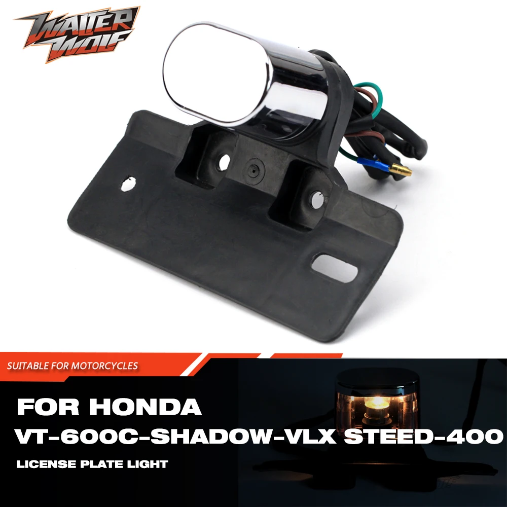 

Number License Plate Lights ABS For HONDA VT 600C Shadow VLX STEED 400 1989 1996 Rear Tail Tidy Motorcycle LED Lamps STEED400