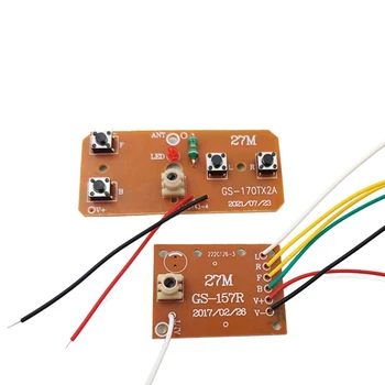 Circuito di controllo remoto 4CH RC scheda ricevitore trasmettitore PCB accessori per auto RC con sistema Radio Antenna