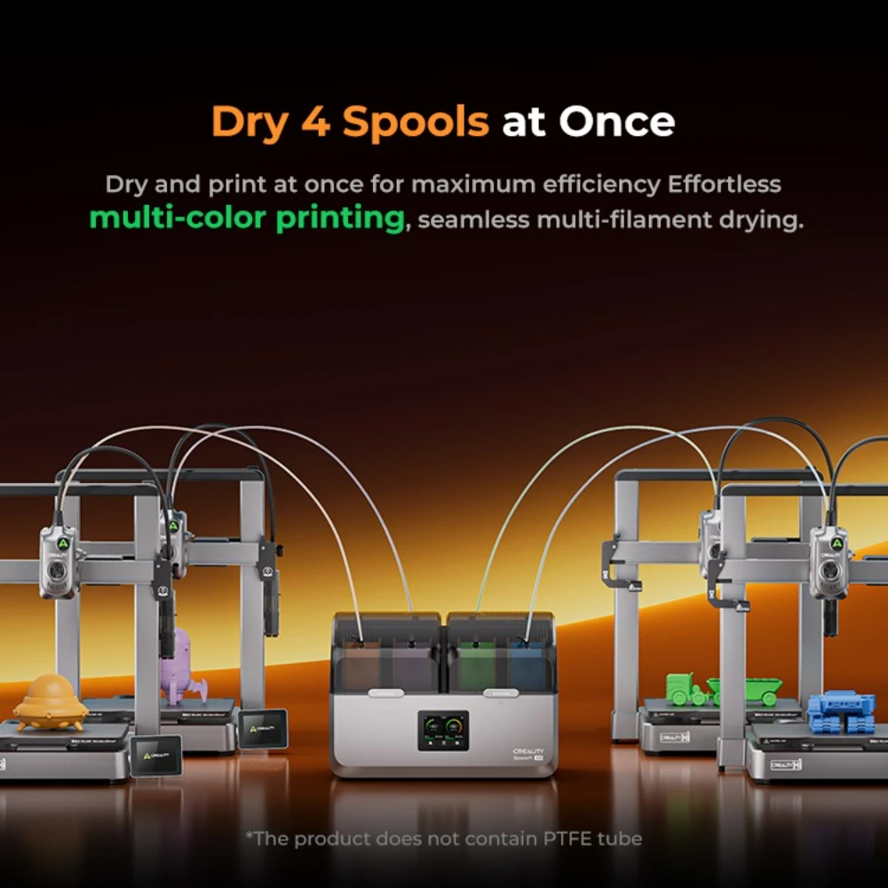 Creality SpacePi X4 フィラメント ドライヤー 4 スプール デュアル