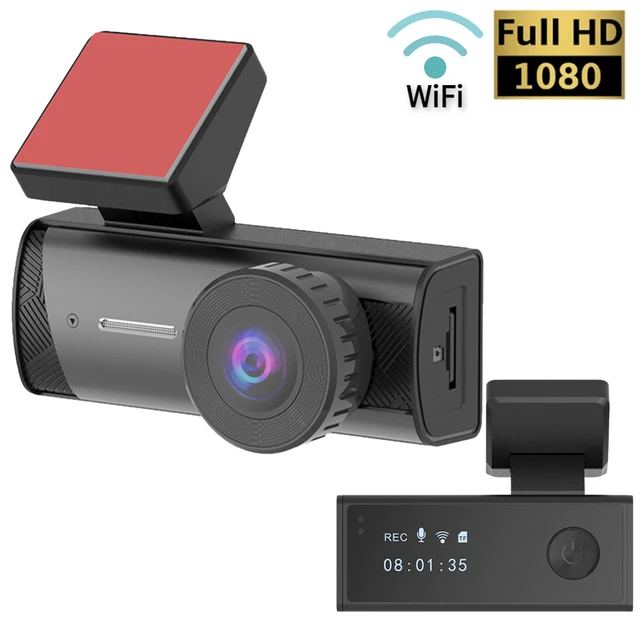 Caméra DVR pour voiture Mini caméra Dashcam, WiFi intelligente