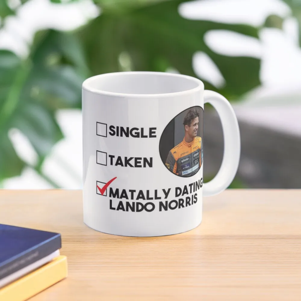 

Mentally Dating Lando Norris Birthday Christmas gift Coffee Mug Mixer Pottery Cups Tea And Cups Mug