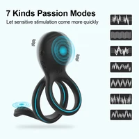 Fernbedienung Cock Ring Anhaltende Ejakulation Verzögerung Vibrierende Cock Ringe für Mann Stimulator Massage Penis Ring Sex Spielzeug für Männer 6