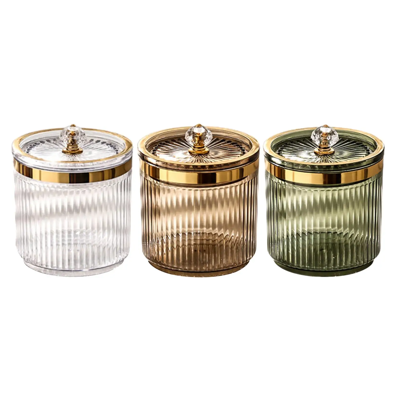 

Органайзер для косметики с крышкой, прозрачная коробка для хранения косметических инструментов, хлопковый органайзер для косметики