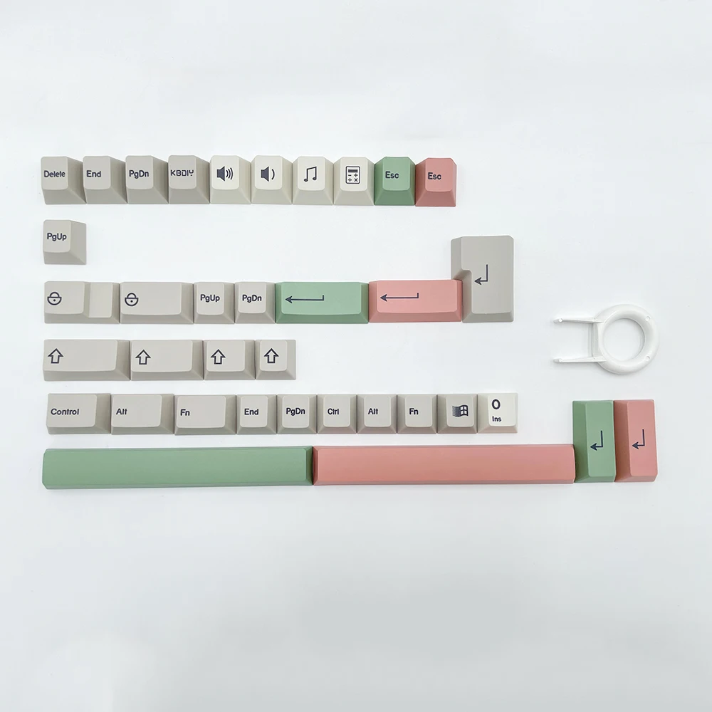 Gmkfans-jogo Mecânico Teclado Personalizado Keycaps Grupo Pbt Keycap Perfil Cereja Retro Iso 141 Caps Chave Faça Você Mesmo Dye-sub 9009 - Imagem 4