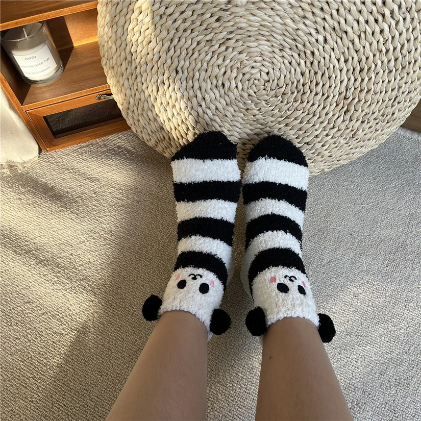 Panda fluffy socks Clearance