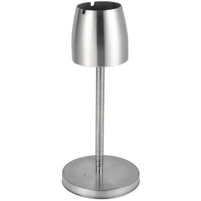 

Stainless Steel Telescopic Ashtray Floor Standing Ash Tray Ashtray Portable Metal Large Windproof Ashtray Smoking Accessories