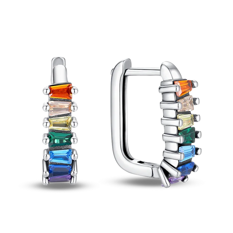 

Женские серьги из серебра 925 пробы, с фианитом