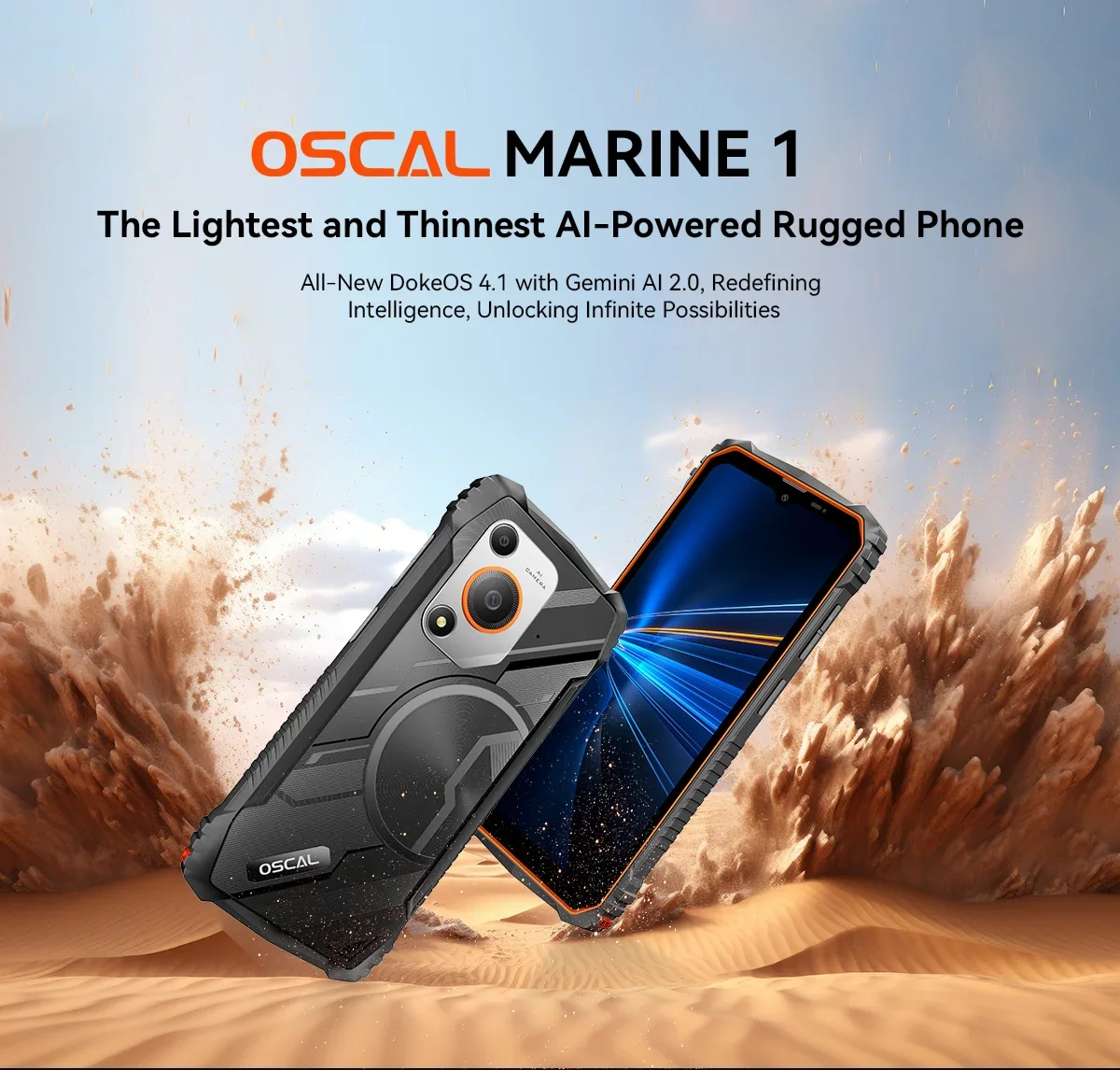OSCAL MARINE 1 12(4+8)+128GB - Intelec | Tecnología y Fitness