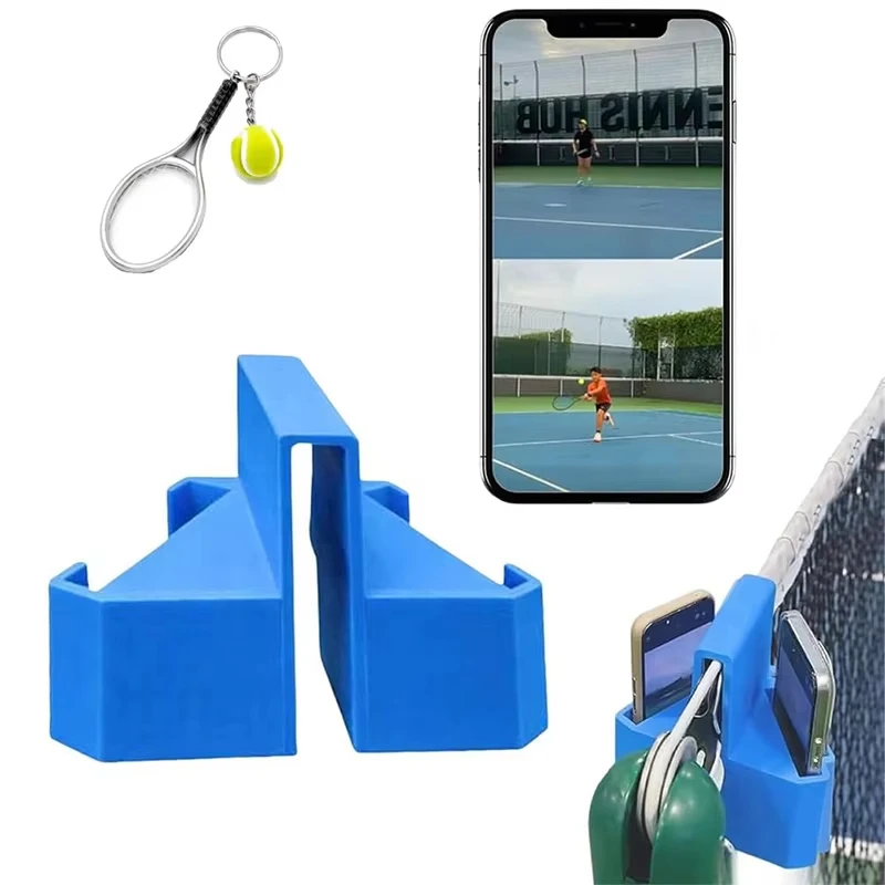 새로운 테니스 카메라 마운트 ? 테니스 녹화용 네트 장착형 휴대폰 홀더, 경기 분석용 안전한 클립온 샷 마운트