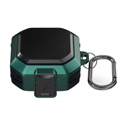 Shockproof Earphone Protection Case with Keychain Accessories - Full Protection Cover (Green)
