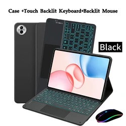 Enhanced Tablet Protective Stand Case with Detachable Keyboard and Smart Folio Design for English keyboard (Black Backlit BMS 4)