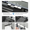 Waterfall Sink  Kitchen Single-Slot with intelligent Mobile phone holder Stainless Steel Pull-Out Faucet,Smart Honeycomb embosse 3
