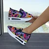 Women's Wedge Shoes New Spring Autumn Fashion Round Toe Floral Pattern Embroidery Mesh Platform Sneakers Increase Height Shoes 4