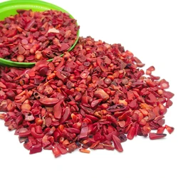 Natural Stone Crystal Gemstone Collection for Reiki Healing and Home Decor (Red Coral Jade)