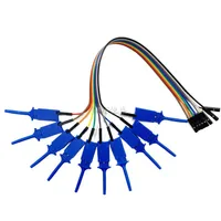 Flat Test Hooks Logic Analyzer Clips Gripper Probe Breadboard Jumper Wire Test Leads For IC Electronic Testing 20CM/30CM 6