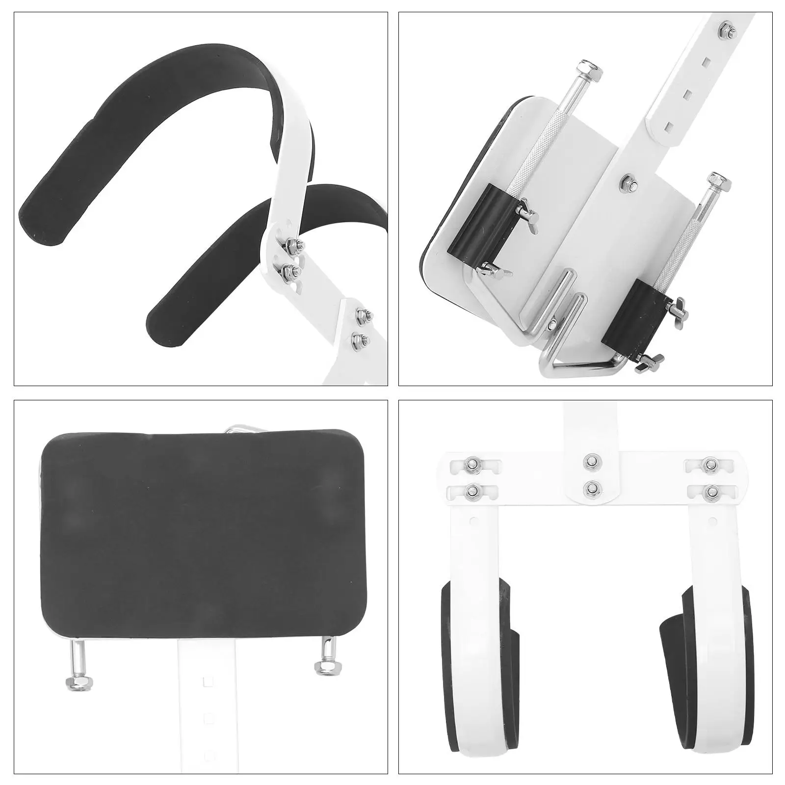 Snare Drum Frame Back Stand Aluminum Alloy Carrier Shoulder Strap Marching White