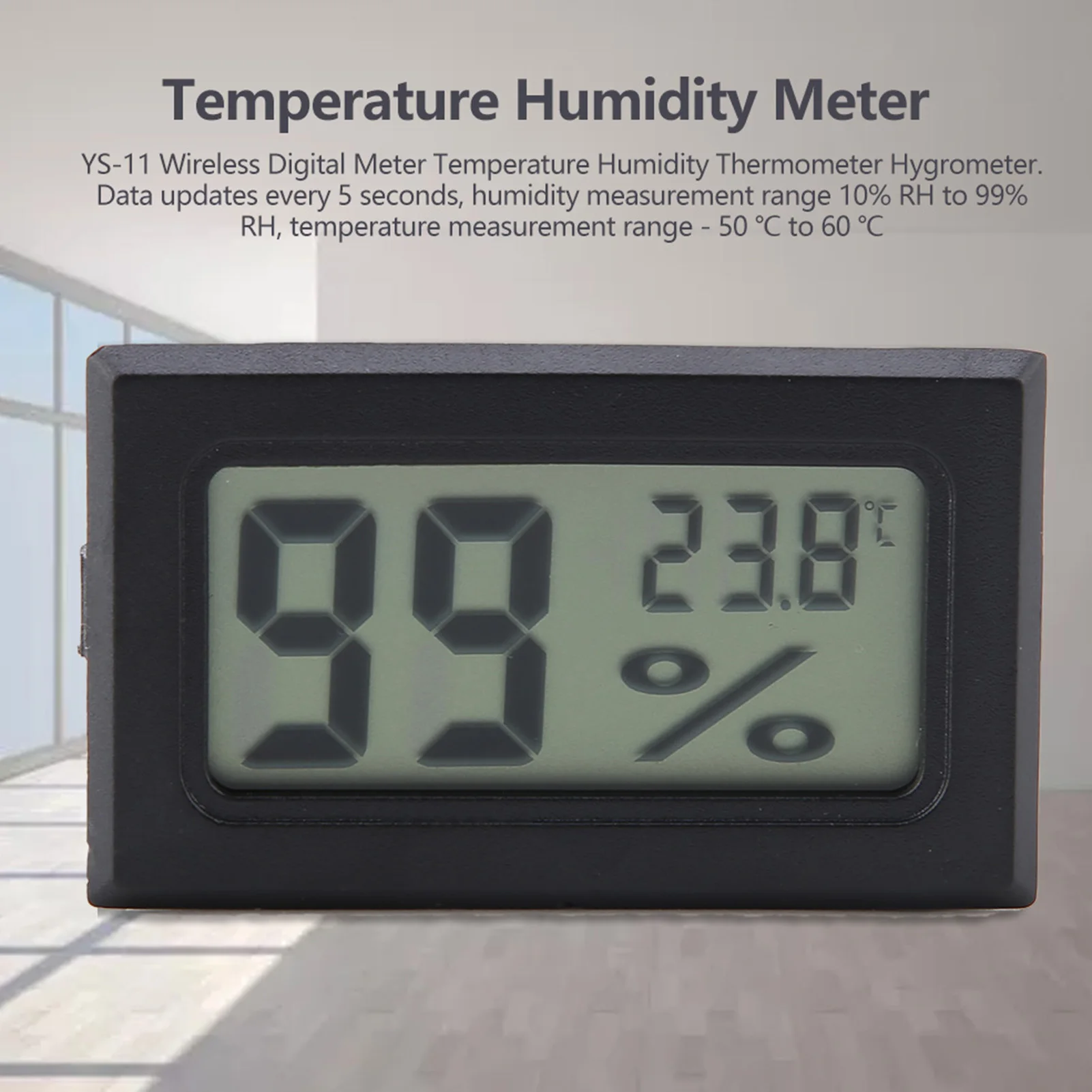 

Temperature Humidity Meter Thermometer Hygrometer YS-11 Wireless Digital Meter Temperature Humidity Thermometer Hygrometer