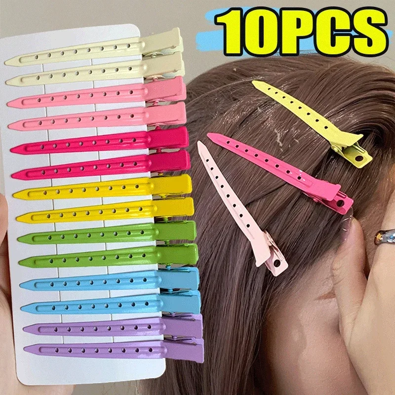 

1-10PC Colorful Metal Hair Clips For Styling Sectioning Professional Salon Hairpin Clamps Hair Root Fluffy Tool Hair Accessories