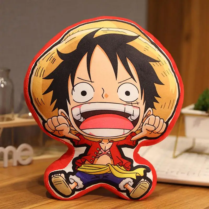 

Anime One Piece Pillow Cushions Luffy Chopper Roronoa Zoro Sanji Ace Plush Doll Toys Soft Pillow Home Decoration Birthday Gifts