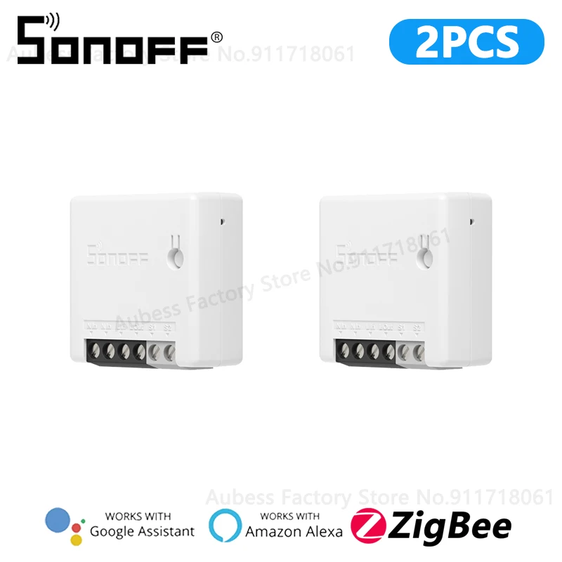 SONOFF ZBMINI Smart Switch ZigBee 2-way Smart Home Automation Mini DIY Switch Module For eWeLink Alice Alexa Google Assistant 