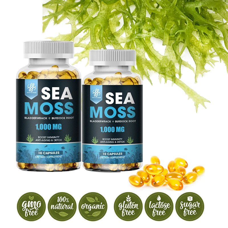 OrganicSeaMossCapsulesSupplementIronZincSeleniumCalciumTrace