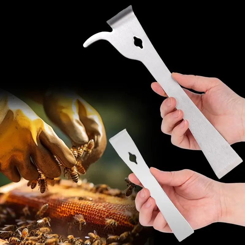1Pcs Stainless Steel Beehive Scraper Multifunctional Scraper Bee Knife Beekeeping Honey Cutter Honey Scraping Beekeeping Tools