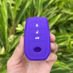 Silicone Rubber Key Cover Case Shell Protector (PURPLE)