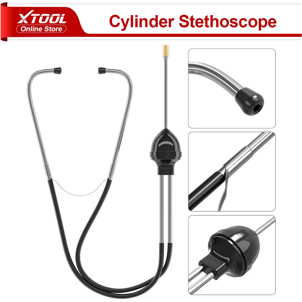 22.5+7CM Auto Cylinder Stethoscope Mechanics Stethoscope Car Engine Block Diagnostic Automotive Hearing Tool