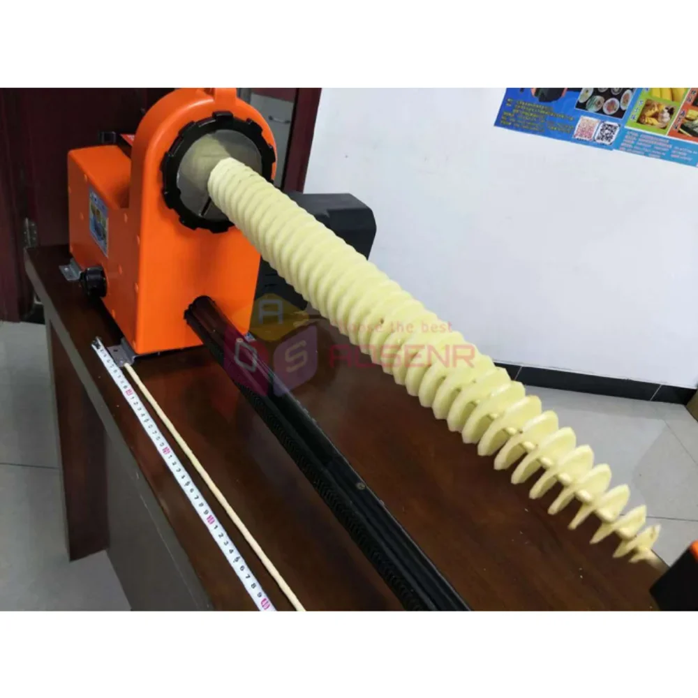 Automatic Electric Spiral Potato Cutter Tornado Potato Slicer Curly Fries Twist Tower Machine