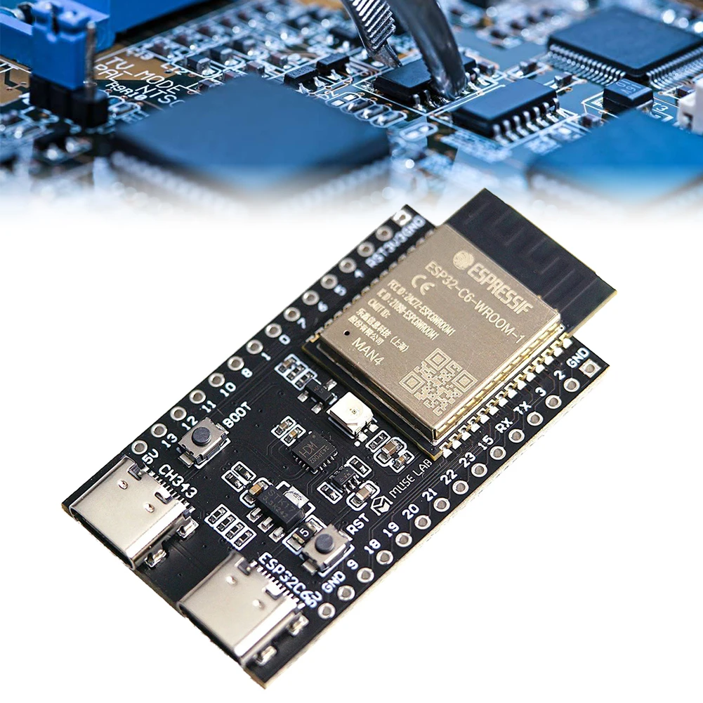ESP32-C6  ,   ȣȯ ESP32-C6-WROOM-1 ּ ý ,  CŸ ھ , 512KB SRAM