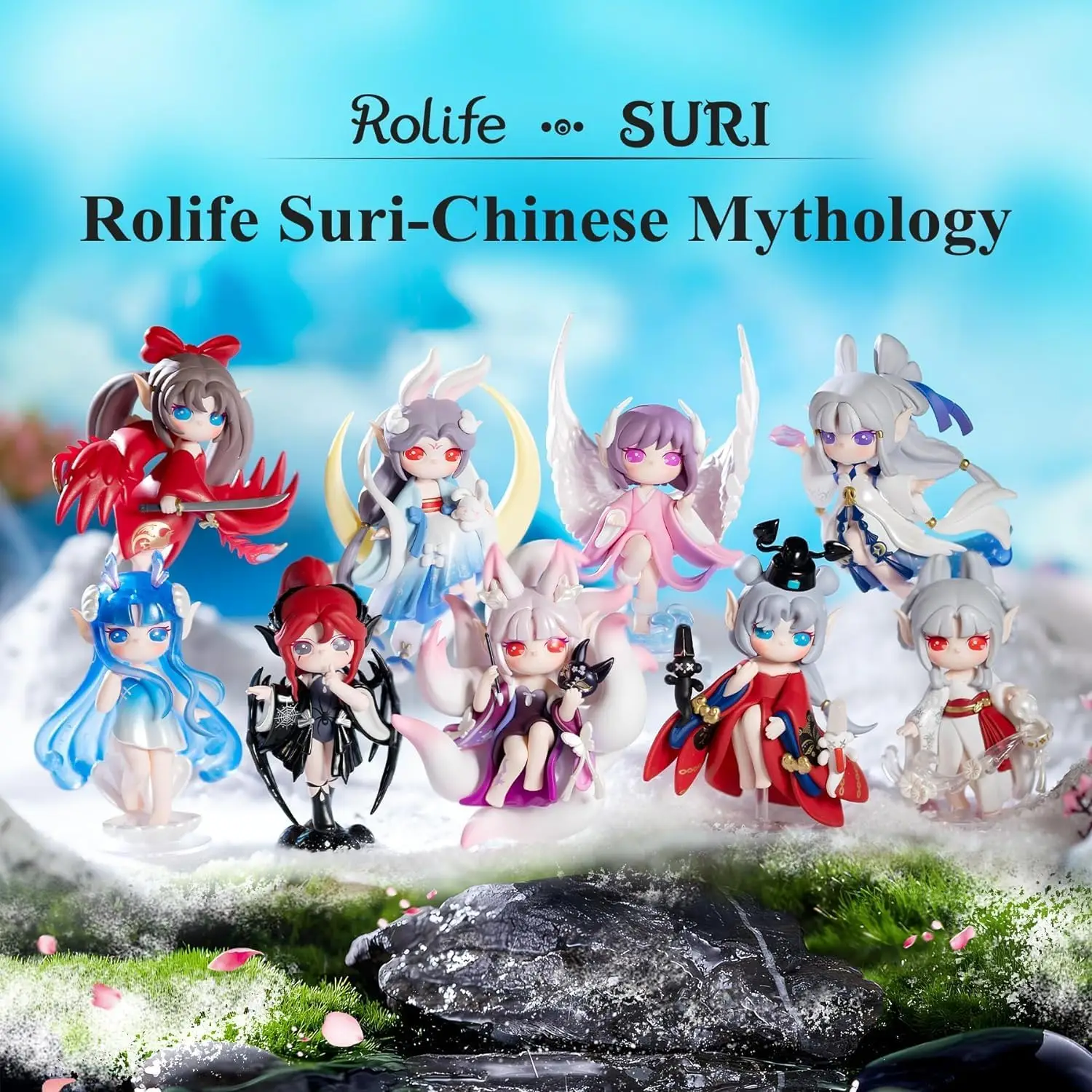Rolife suri mythシリーズアクションフィギュア、サプライズブラインド