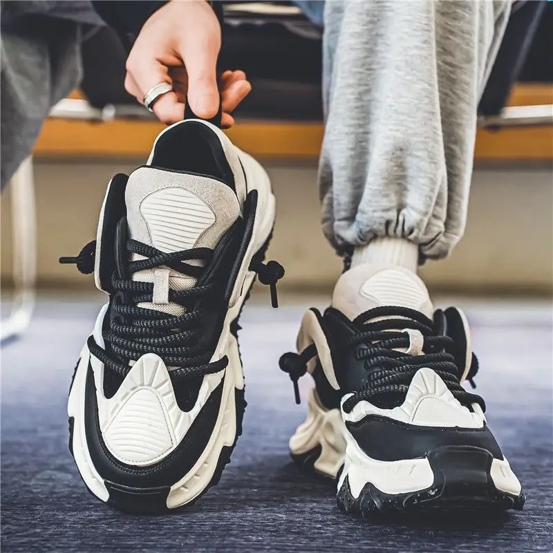Men's 2025 Autumn New Thick-soled Heightening Casual Sports Comfortable Versatile Soft-soled Teen Dad Trendy sneakers Shoes 5
