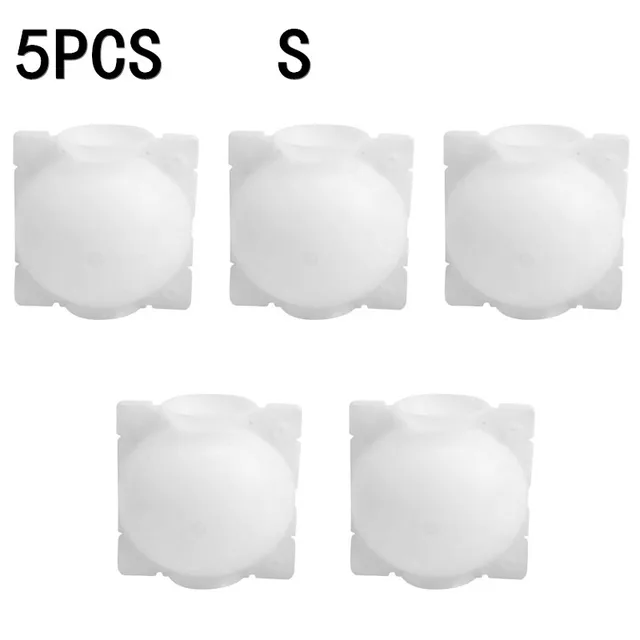 5pcs White S