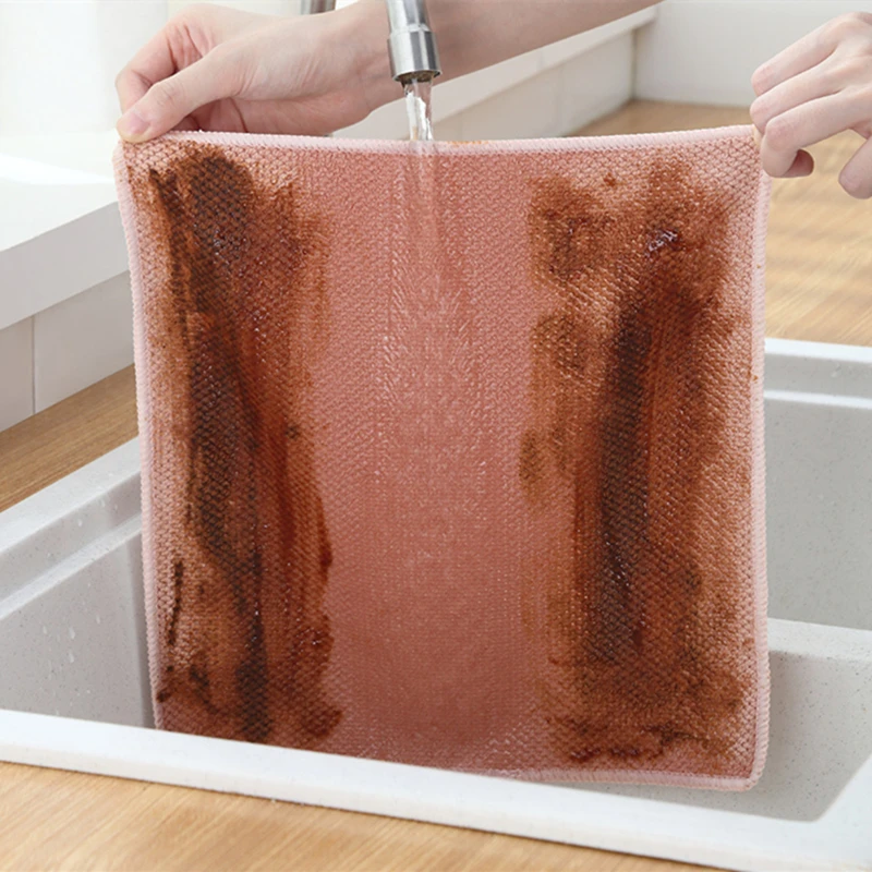 Kitchen Towel Microfiber Dish Cloths 3PCS Kitchen Cleaning Towels 30*30CM