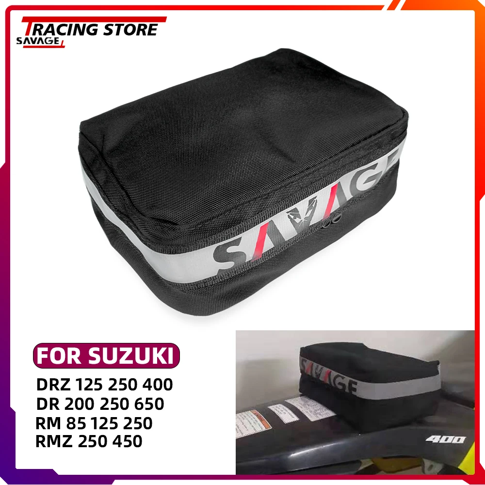 

DRZ400 Tail Bag Tool Bag For SUZUKI DRZ 125/250/400 DR 200/250/650 RM 85/125/250 RMZ 250/450 Motorcycle Rear Fender Pack Storage