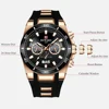 REWARD Chronograph Quartz Watch for Men Luxury Brand Big Dial Military Sport Wristwatch Waterproof Silicone Strap Male Clock 5
