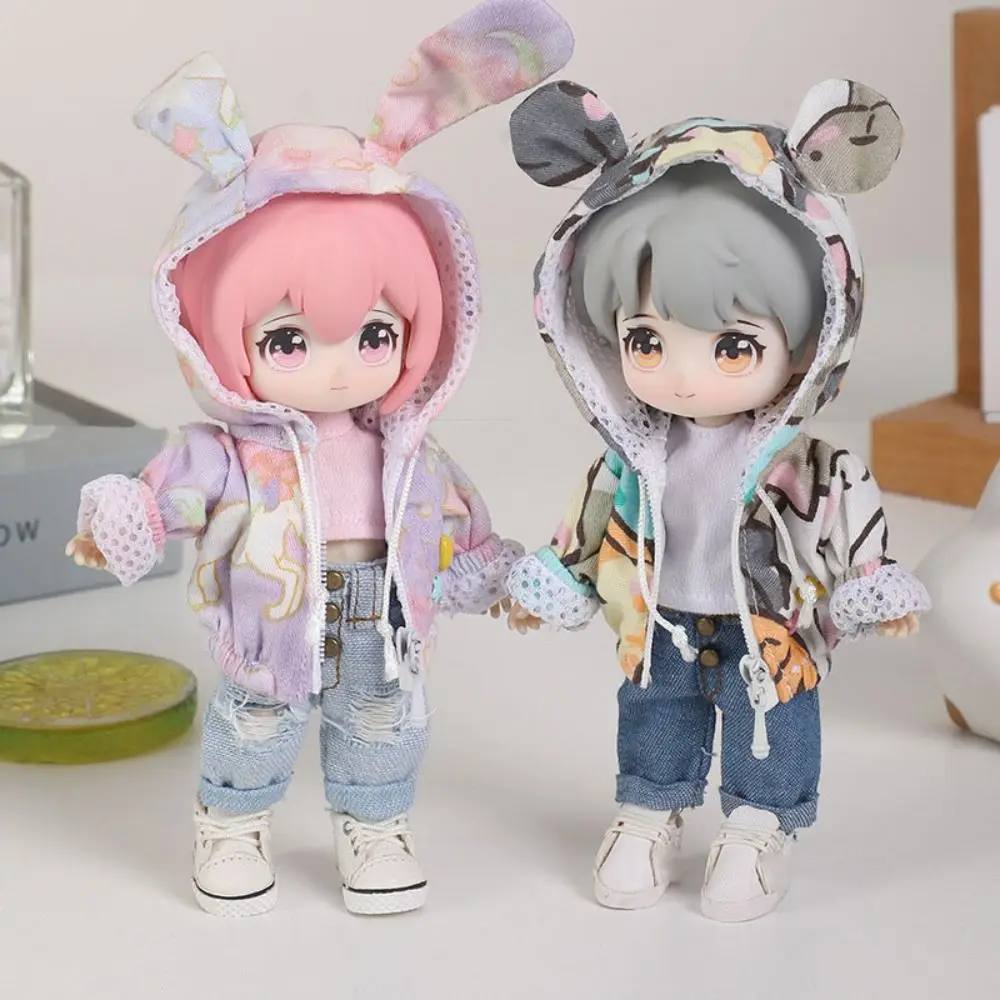 

Сетчатые толстовки ручной работы 5 цветов модные куклы Свитшот наряды на молнии Топ 1/11 OB11 куклы/1/12 BJD куклы/кукла ГСК