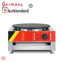 40cm Professional Commercial Electric Single Head Pan Cake Fruit Machine Crepe Maker Flying Cake Snack Crepe Making Equipment 2