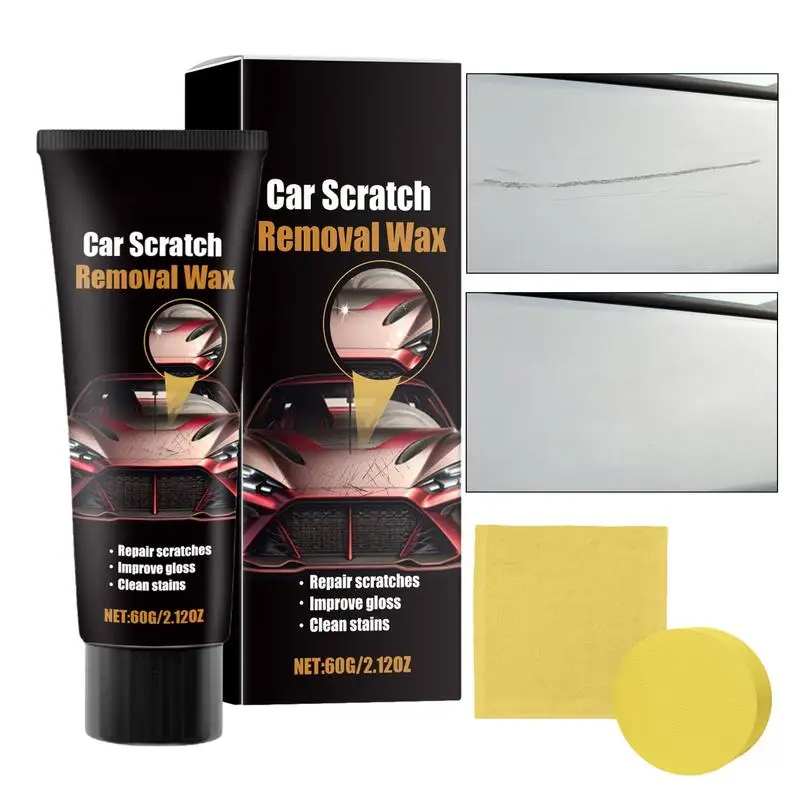 

Auto Body Paint Scratches Repair Polishing Wax Car Scratch Remover Kit with Towel and Sponge Car Scratch Remover Paint Care Tool
