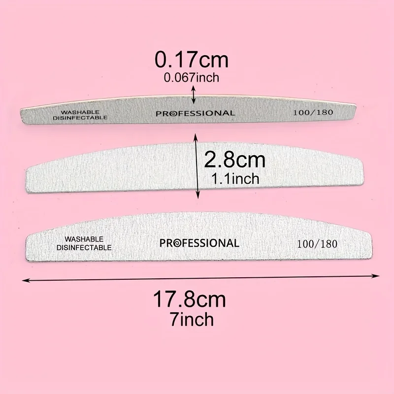 전문가용 네일 파일 네일 파일 및 광택 파일 예술적인 광택 파일 곡선형 네일 도구 세트 네일 광택 도구