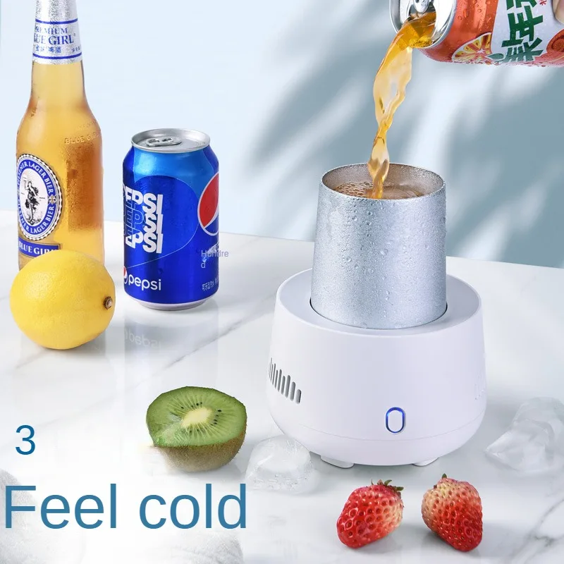USB Car Or Office Desktop Mini Refrigerator Portable Home Office Freezer Small Refrigeration Cup